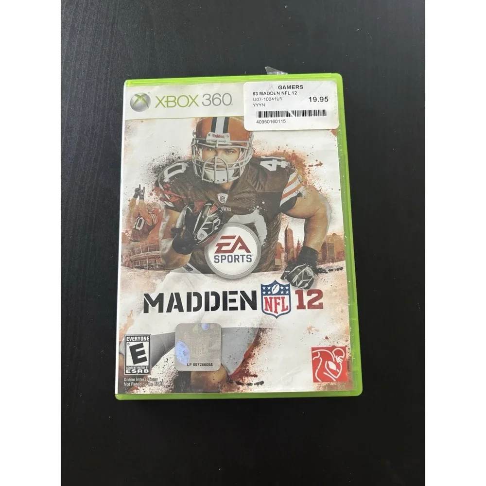 Madden NFL 12 (Microsoft Xbox 360, 2011)‎ EA Sports Football Video Game NFL
